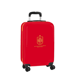 Safta Seleccion Española de Futbol Maleta Trolley de Cabina 20 - Cierre con Candado - Panel con Cremallera - Cintas con PVC - Asa Flexible PVC - 40.1