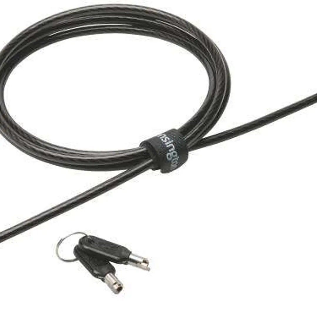 Kensington N17 Candado con Llave para Ordenadores Portatiles Dell - Cabezal Resistente - Tecnologia Hidden Pin - Cable de Acero Al Carbono - Plata 1