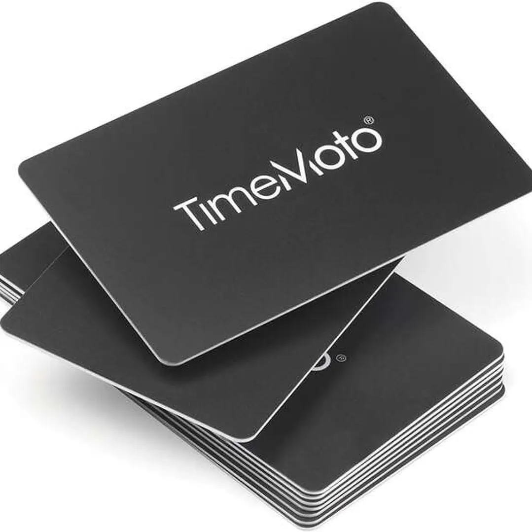 Timemoto RF-100 Pack de 25 Tarjetas de Identificacion RFID - Tamaño de Tarjeta de Credito - Distancia de Deteccion de 7cm - Compatible con todos los T 1