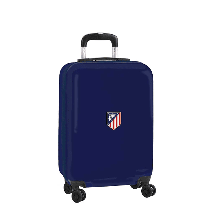 Safta Atletico de Madrid Maleta Trolley de Cabina 20 - Cierre con Candado - Panel con Cremallera - Cintas con PVC - Asa Flexible - Ruedas Giratorias  1