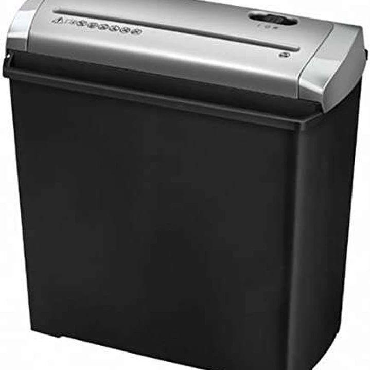 Fellowes Trito 2S Destructora de Papel Manual Corte en Tiras - Destruye hasta 5 Hojas a la Vez - Capacidad de la Papelera 11L - Color Negro/Plata 1