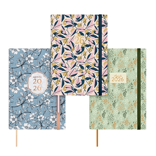 Finocam Dynamic Berlin Pack de 4 Agendas en Catalan - Anual 2026 - Cierre de Goma - Formato Y10 - Semana Vista en Vertical - Color Surtidos