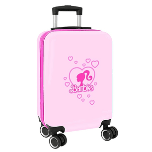 Safta Barbie Painterly Maleta Trolley de Cabina 20 - Cierre con Candado - Interior Forrado - Asa Flexible de PVC - Ruedas Giratorias - Ajustable - 40