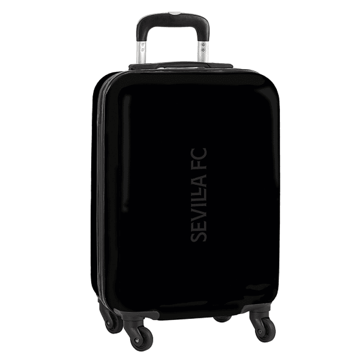 Safta Sevilla FC Teen Maleta Trolley de Cabina 20 - Cierre con Candado - Bolsillo de Red - Cintas con PVC - Ruedas 360º - Asa Flexible PVC - Mango Ex 1