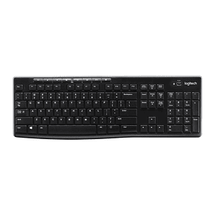 Logitech K270 Teclado Inalambrico USB Frances - Resistente a Salpicaduras - Teclas de Acceso Rapido