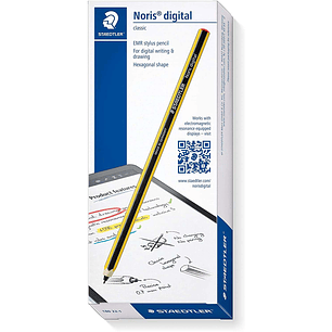 Staedtler Noris Digital Pack de Lapiz Digital + 5 Puntas de Recambio - Superficie Antideslizante - No Necesita Carga