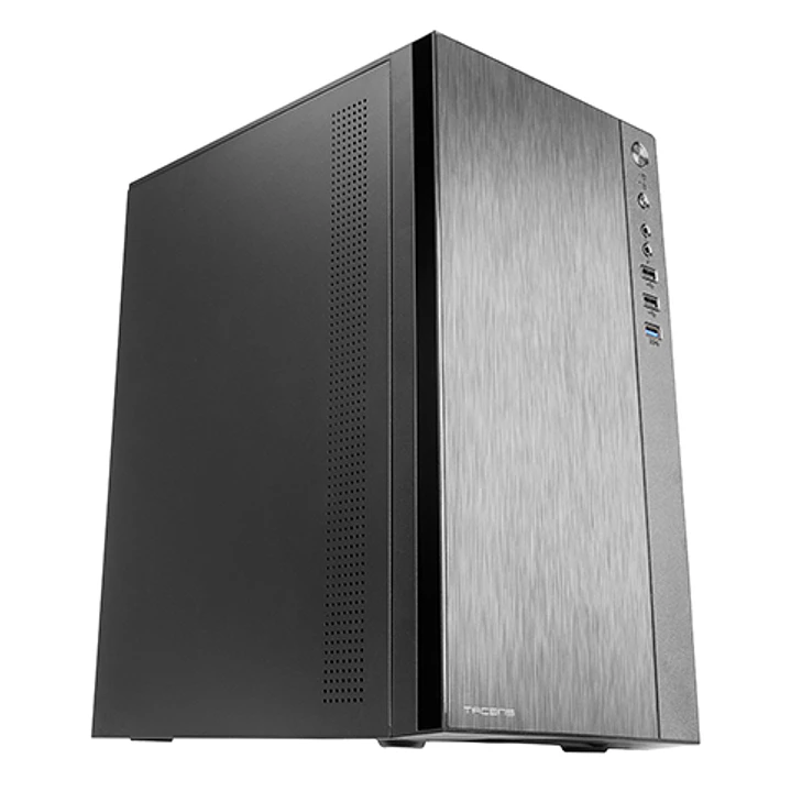 Tacens Anima ACX500 Minitorre - Ventilador Ultrasilencioso de 12cm - Soporte MicroATX/Mini-ITX - Estetica Minimalista y Elegante - 6 Bahias - 300x190x 1