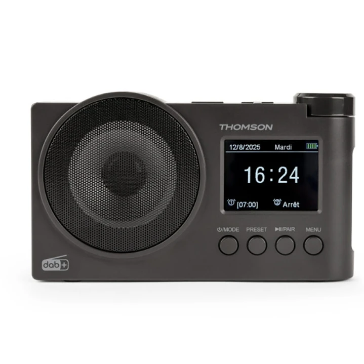 Thomson Radio FM DAB+ con Altavoz Bluetooth - 30 Memorias DAB+ y 30 Memorias FM - Actualizacion Automatica de Emisoras - Pantalla LED Retroilumiada -  1