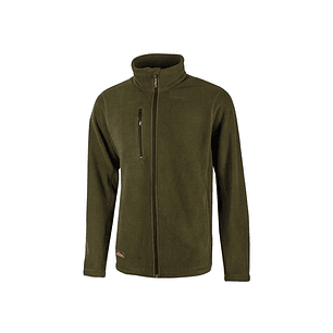 Upower Warm Chaqueta de Lana - Talla 2XL - Cremallera Interna, Diseño Resistente, Proteccion DPI1, Material 100% Poliester - Color Verde Oscuro