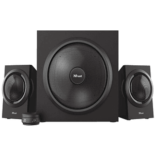 Trust Yuri Sistema de Altavoces 2.1 120W - Subwoofer 30W - Control de Bajos - Cable de 1.50m - Color Negro