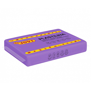 Jovi Caja de 15 Pastillas de Plastilina 350gr - 100% Vegetal - Facil de Moldear - Sin Gluten - Color Lila