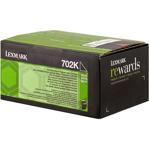 Lexmark CS310/CS410/CS510 Negro Cartucho de Toner Original - 70C20K0/70C20KE/702K