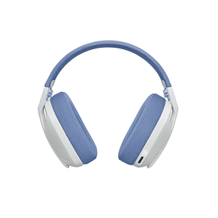 Logitech G435 Auriculares Gaming Inalambricos - Diadema Ajustable - Bluetooth LightSpeed - 2 Microfonos - Blanco Crudo y Lila