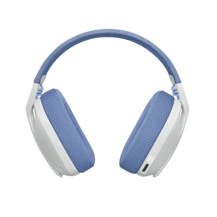 Logitech G435 Auriculares Gaming Inalambricos - Diadema Ajustable - Bluetooth LightSpeed - 2 Microfonos - Blanco Crudo y Lila 1