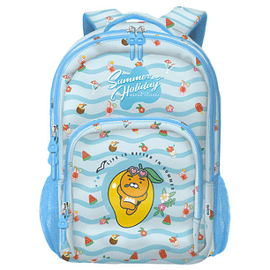 Dohe Kakao Friends Summer Holiday Mochila Escolar Grande - 3 Compartimentos - Bolsillos Laterales - Tirantes Acolchados y Ajustables - Adaptable a Car