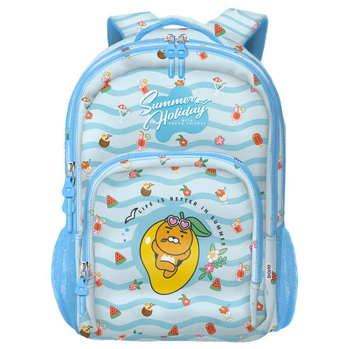 Dohe Kakao Friends Summer Holiday Mochila Escolar Grande - 3 Compartimentos - Bolsillos Laterales - Tirantes Acolchados y Ajustables - Adaptable a Car 1
