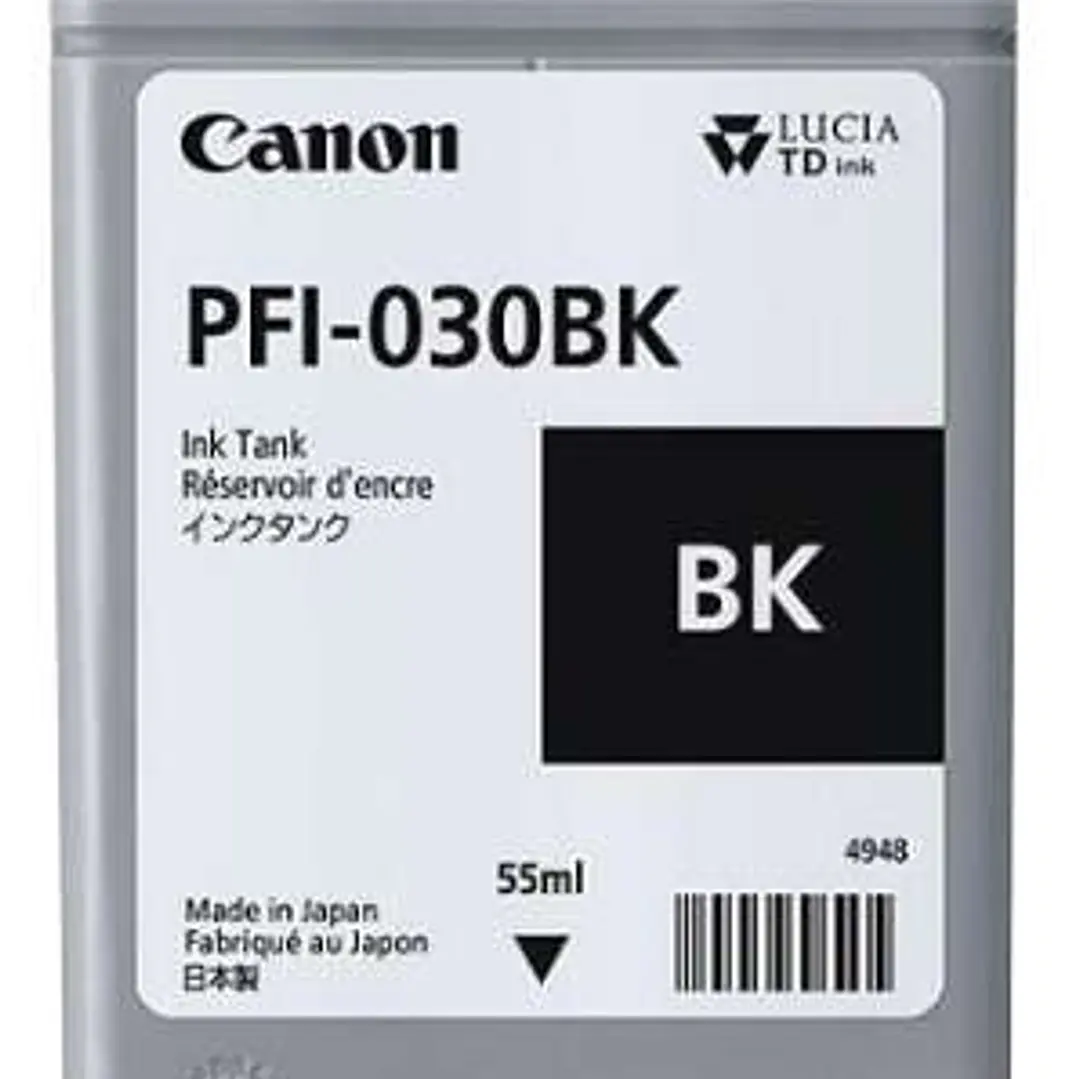 Canon PFI030 Negro Cartucho de Tinta Original - 3489C001 1
