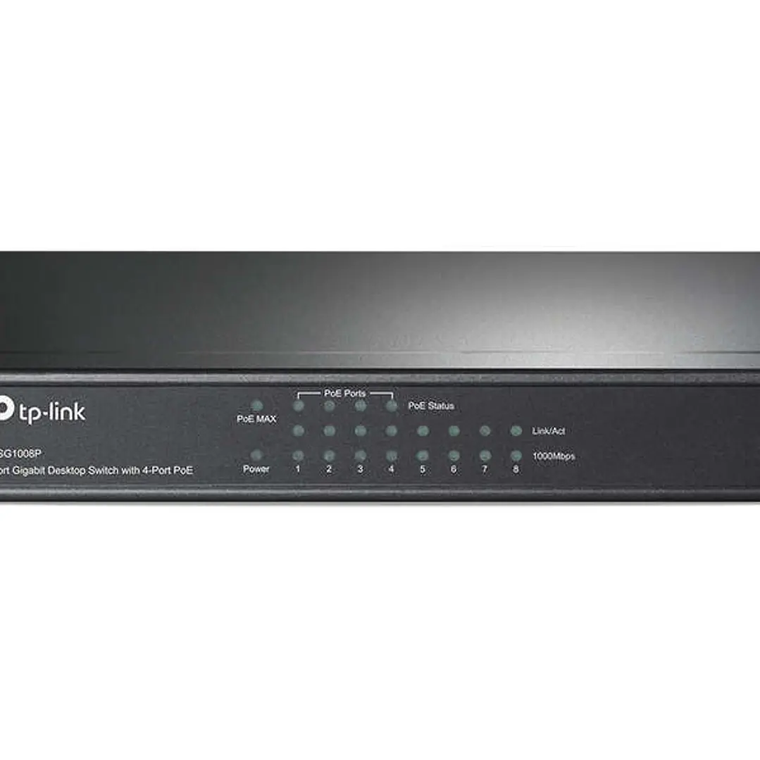 TP-Link Switch de Sobremesa - 8 Puertos Gigabit con 4 Puertos PoE 1