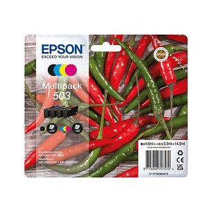 Epson 503 Pack de 4 Cartuchos de Tinta Originales - C13T09Q64010