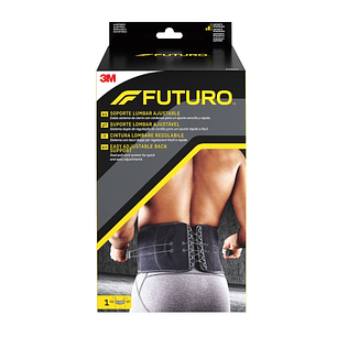 Futuro Faja Lumbar - Ajustable (73.7 - 129.5cm) - Transpirable - Elastico - Color Negro