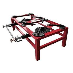 Muvip MV0629 Hornillo a Gas Portatil Reforzado - Quemador de Hierro Fundido - Potencia 15kW - Llave de Regulacion de Gas - Compatible con Butano y Pro