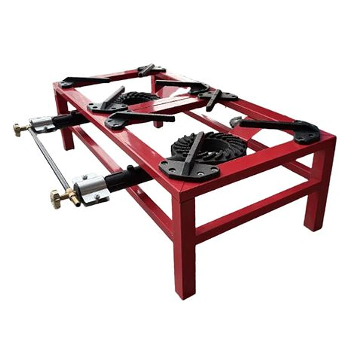 Muvip MV0629 Hornillo a Gas Portatil Reforzado - Quemador de Hierro Fundido - Potencia 15kW - Llave de Regulacion de Gas - Compatible con Butano y Pro 1