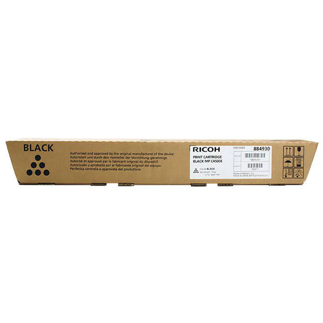 Ricoh Aficio MP-C3500/MP-C4500 Negro Cartucho de Toner Original - 884930/888608/842034 1