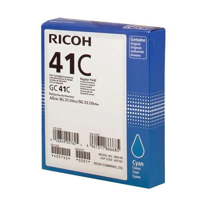 Ricoh GC41 Cyan Cartucho de Gel Original - 405762 1