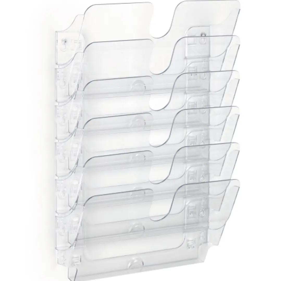 Durable Flexiplus 6 Dispensador para Folletos A4 Horizontal - Transparente 1