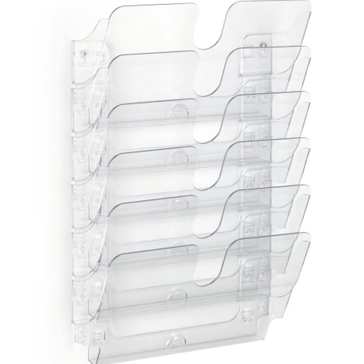 Durable Flexiplus 6 Dispensador para Folletos A4 Horizontal - Transparente 1