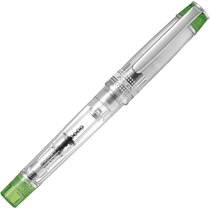 Pilot Prera Pluma Estilografica - Cuerpo Transparente - Incluye Convertidor y Cartucho de Tinta - Color Verde
