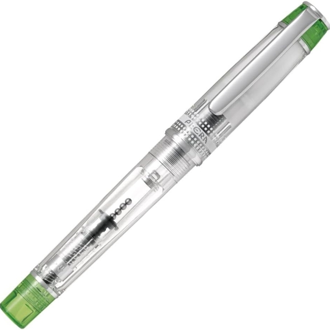 Pilot Prera Pluma Estilografica - Cuerpo Transparente - Incluye Convertidor y Cartucho de Tinta - Color Verde 1