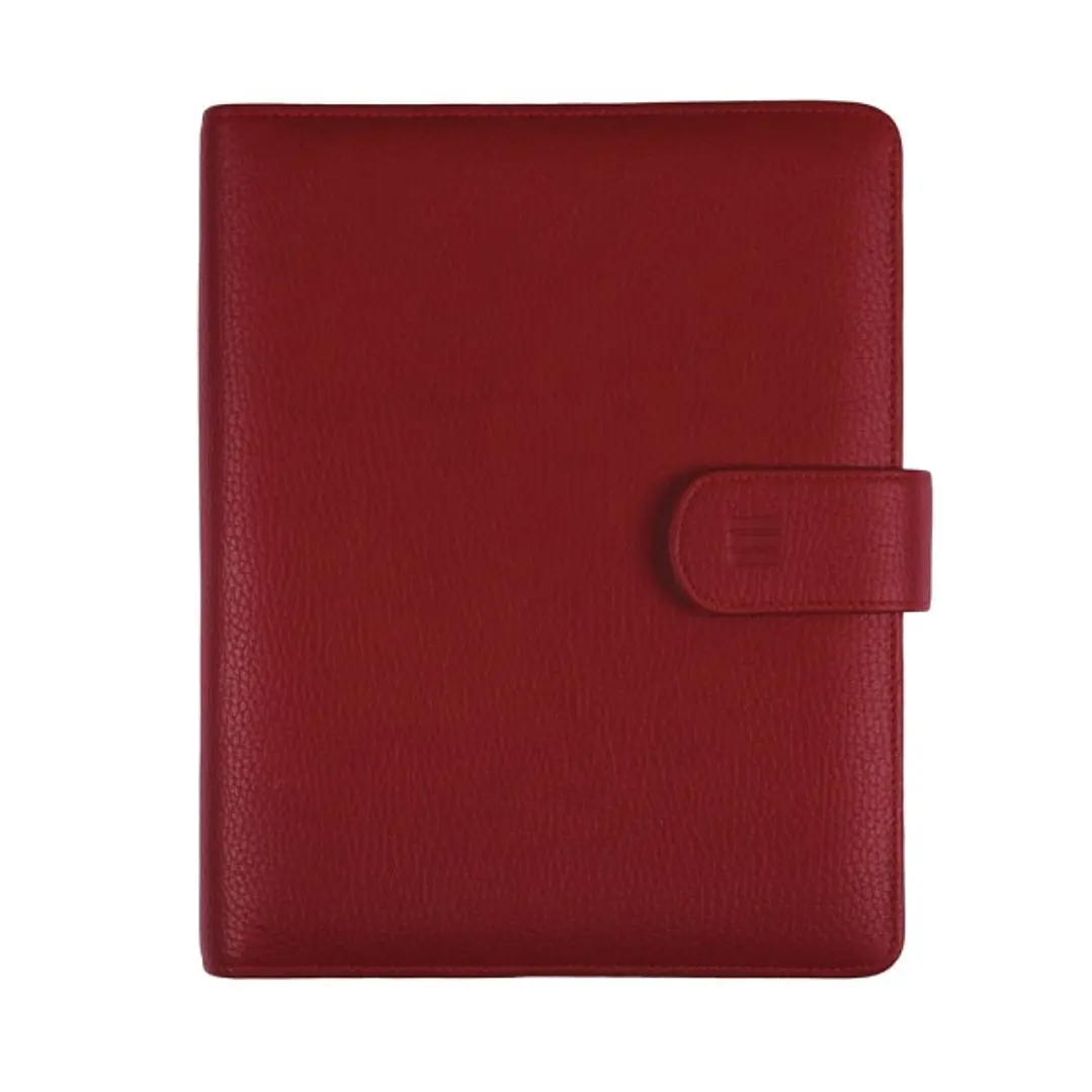 Finocam Open Piel Andrea Agenda Organizador - Formato 1000 - 205x43x249mm - 1 Dia por Pagina - Color Burdeos 1