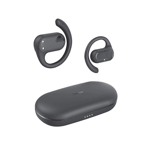 Hama Spirit Open Auriculares Inalambricos con Microfono Omnidireccional - Bluetooth - Rango 10m - IPX4 - Pantalla LED - Carga por USB-C - Color Negro