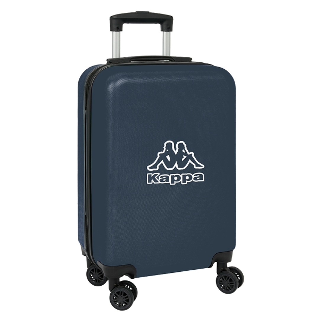 Safta Kappa Dark Navy Maleta Trolley de Cabina 20 - Cierre con Candado - Interior Forrado - Bolsillo de Red - Ruedas Giratorias - Asa Extensible - 34 1