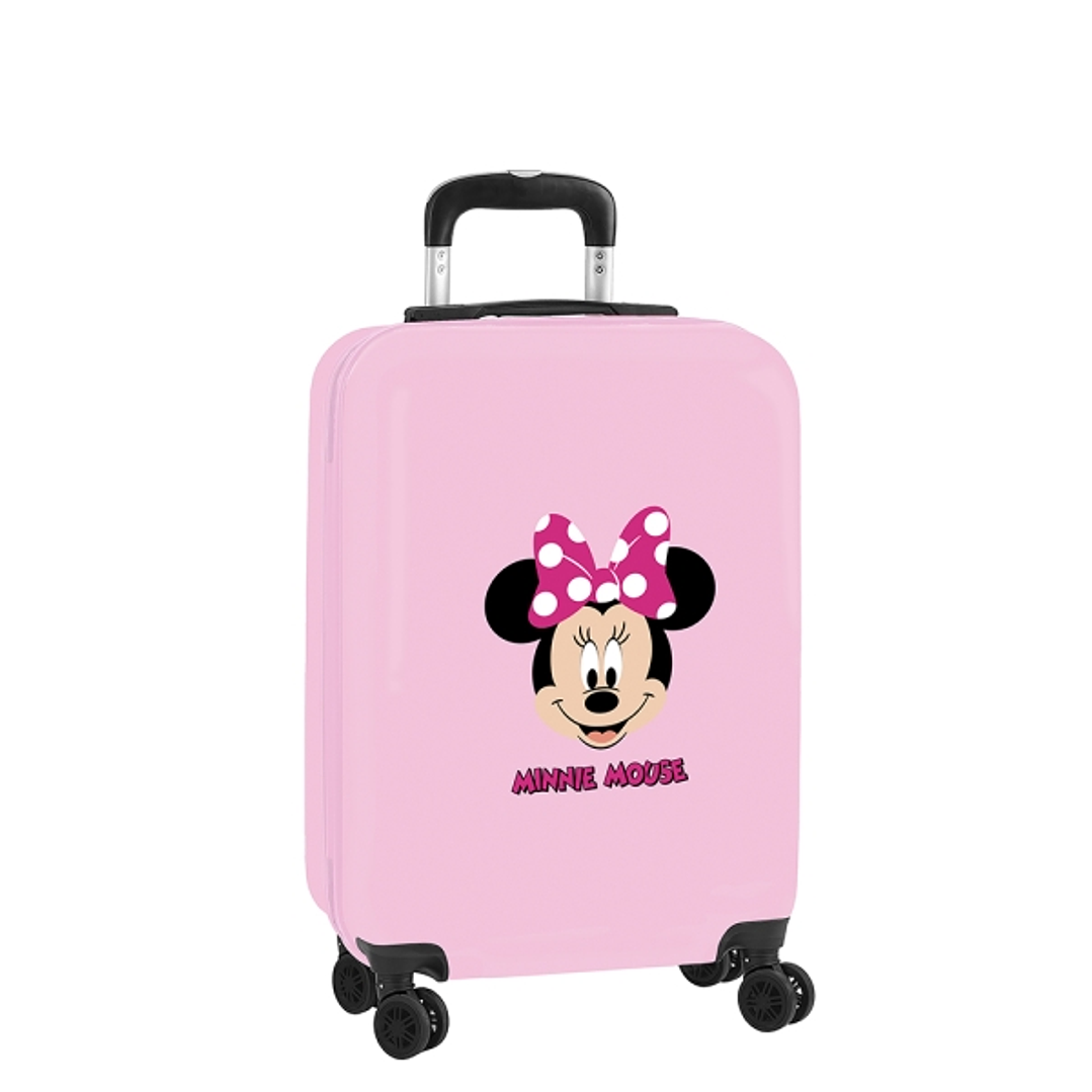 Safta Minnie Mouse Me Time Maleta Trolley de Cabina 20 - Cierre con Candado - Interior Forrado y Bolsillos - Ruedas Giratorias 360° - Ajustable - ABS 1
