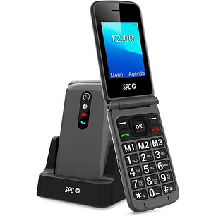 SPC Stella 2 Telefono Movil Boton SOS - de Tapa para Personas Mayores - Boton de Emergencias - Botones y Teclas Grandes - Ayuda Inteligente en Remoto 