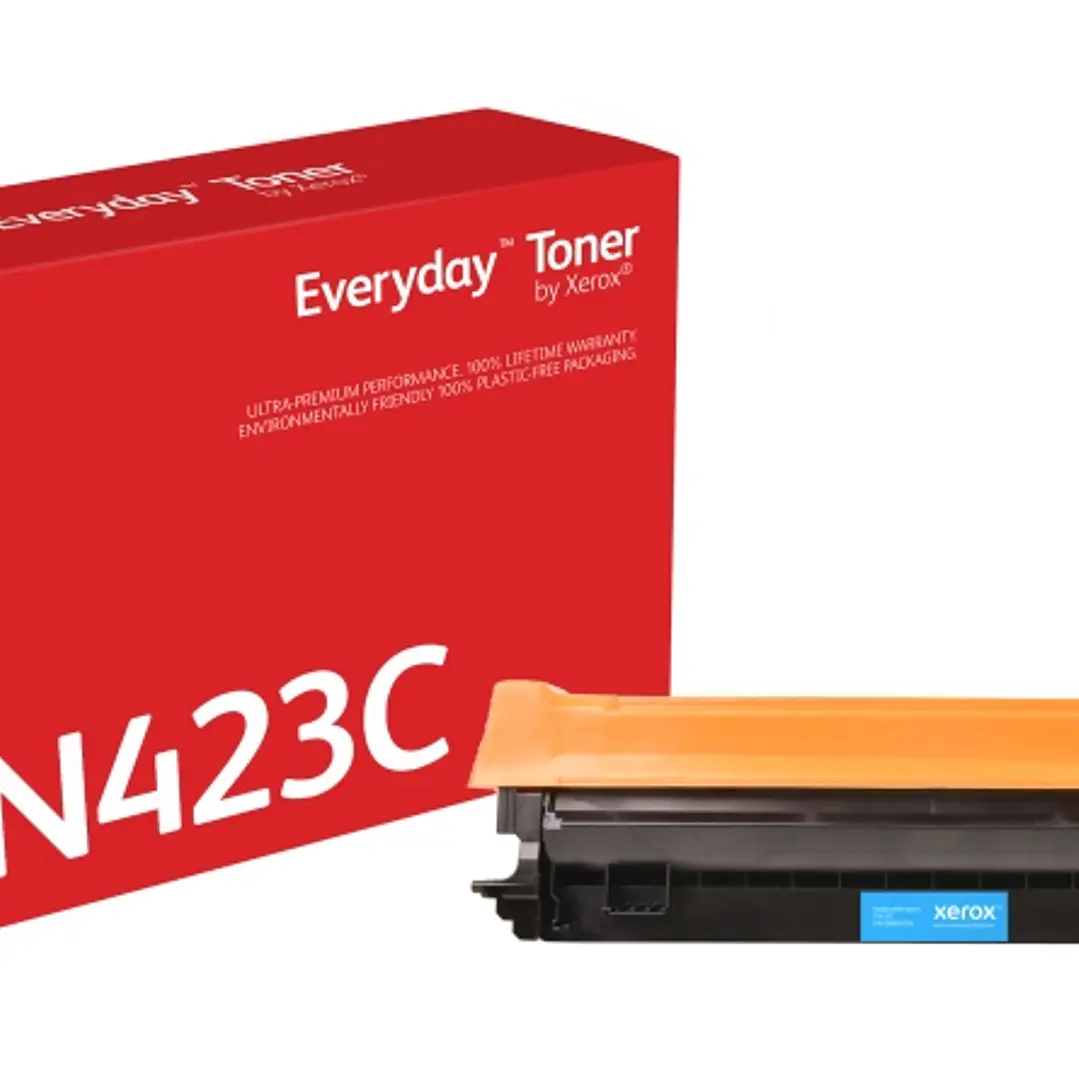 Xerox Everyday Brother TN421/TN423/TN426 Cyan Cartucho de Toner Generico - Reemplaza TN421C/TN423C/TN426C 1
