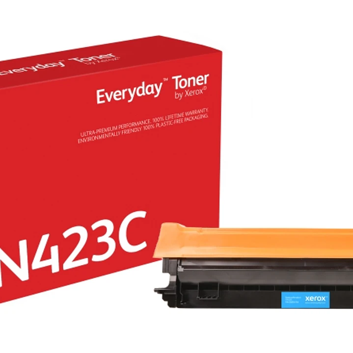 Xerox Everyday Brother TN421/TN423/TN426 Cyan Cartucho de Toner Generico - Reemplaza TN421C/TN423C/TN426C 1