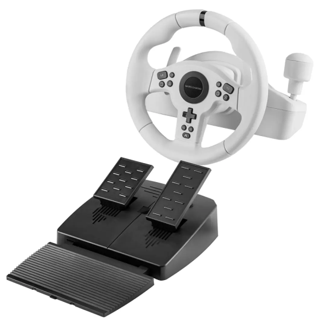 Mars Gaming MWH-RSXONE Juego de Volante 270º y Pedales de Carreras XL - Respuesta Instantanea - Vibracion Inmersiva - Levas y Palanca Secuencial Integ 1