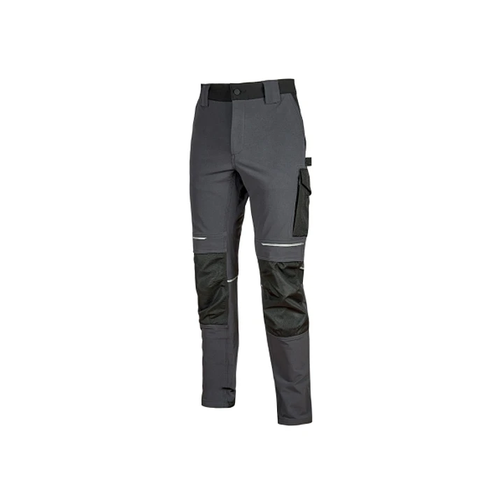 Upower Atom Pantalon Stretch Resistente - Talla S - Repelente al Agua, Transpirable, Secado Rapido, Bolsillos Multifuncionales, Proteccion Rodillas Ce 1