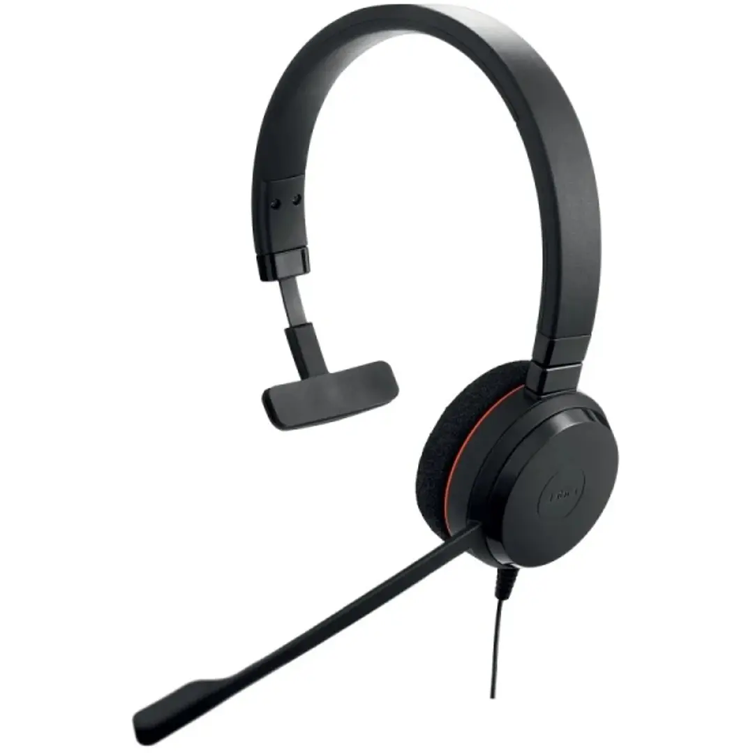 Jabra Evolve 20 Auricular Monoaural con Microfono USB - Cancelacion de Ruido - Diadema Ajustable - Controles en Cable - Color Negro 1