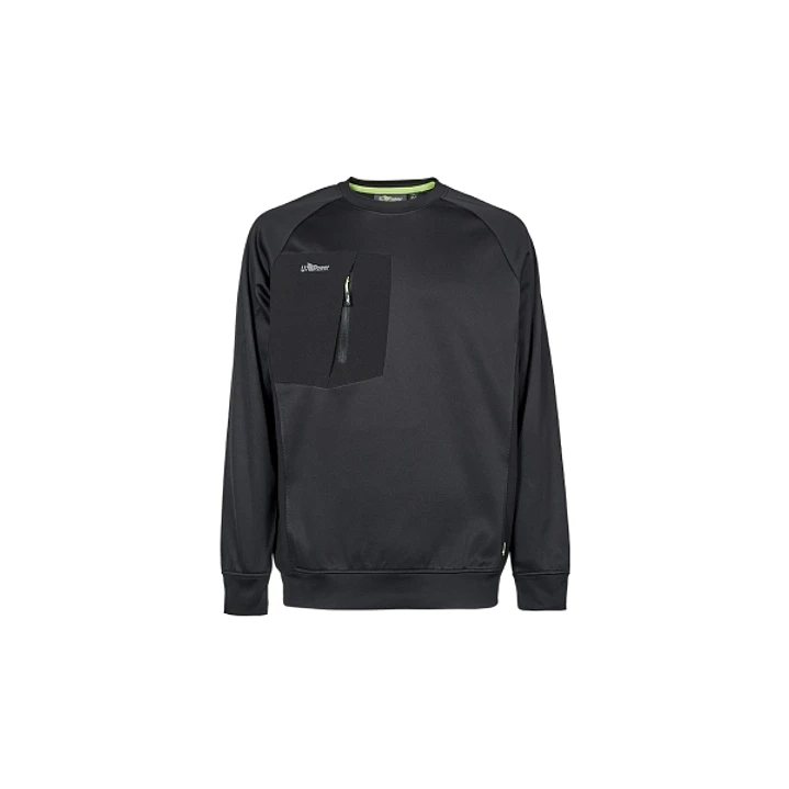 Upower York Sudadera Polar - Talla S - Cuello Redondo, Proteccion Termica, Peso Ligero - Color Negro Carbon 1
