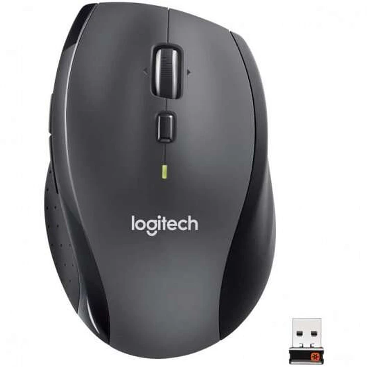 Logitech M705 Marathon Raton Inalambrico USB 1000dpi - 6 Botones - Uso Diestro - Color Negro/Gris Oscuro 1