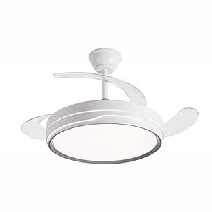 Daewoo Ventilador de Techo de 106cm - 30W - Aspas Retractiles - Luz LED Integrada - Incluye Kit de Instalacion - Ultra Silencioso - Temporizador - 6 V