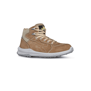 Upower Rebel S ESD Calzado de Seguridad Confortables - Talla 45 - Piel Nubuck Hidrofuga, Puntera Airtoe Composite, Antiperforacion, Suela Antideslizan