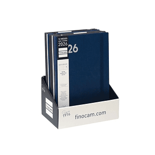 Finocam Dynamic Mara Expositor con 5 Agendas Surtidas - Anual 2026 - Tapa Blanda - Cierre con Goma Elastica - Formato Y11 - Semana Vista en Vertical -