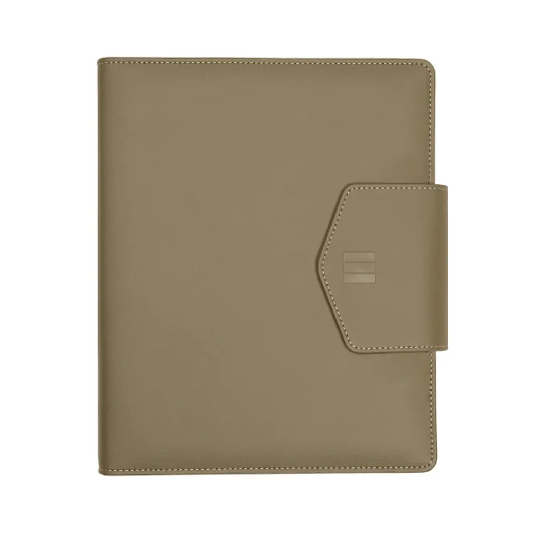 Finocam Open Nopal Agenda Organizador - Anual 2026 - Formato 1000 - 215x40x250mm - Semana Vista en Vertical - Color Verde Oliva 1