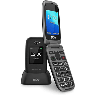SPC Harmony 4G Telefono Movil para Mayores - Botones Grandes Retroiluminados - Volumen de Timbre de hasta 97.5Db - Compatible con Audifonos - Boton de