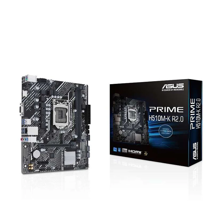Asus Prime H510M-K R2.0 Placa Base Intel 1200 2x DDR4 - HDMI, PCIe 3.0, 4x Sata III, USB 3.2, MicroATX 1
